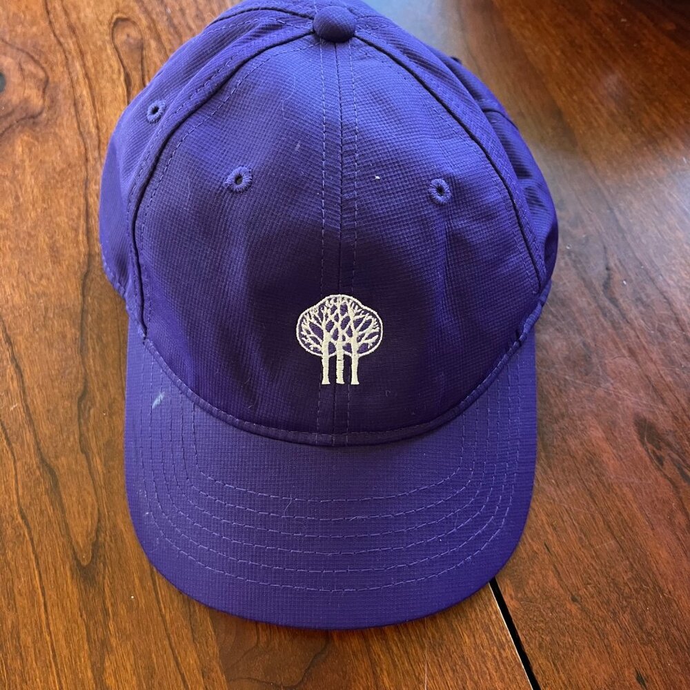 Women's Taylor Made Purple Baseball Cap with Embroidered Tree‎ Detail